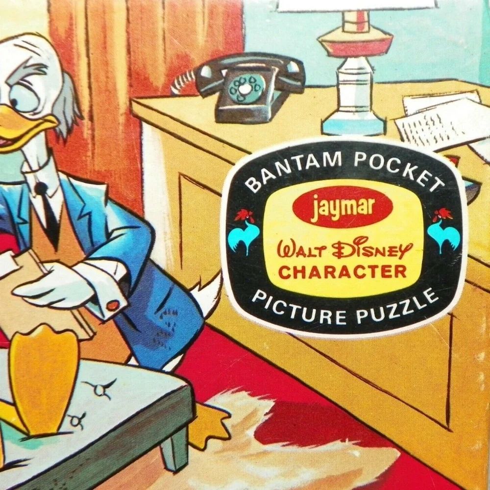 Vintage Donald Duck as Dr Von Drake Analyst Bantam Pocket‎ Puzzle Jaymar